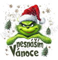 Nažehlovačka Grinch Nesnáším Vánoce