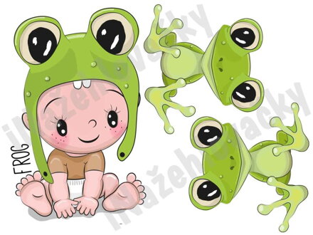 Nažehlovací arch Dítě a žába