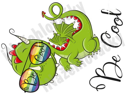 Nažehlovací arch Cool drak