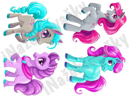 Nažehlovací arch Koníci