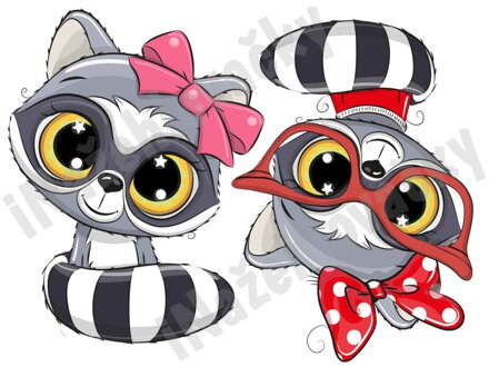 Nažehlovací arch Mýval holka