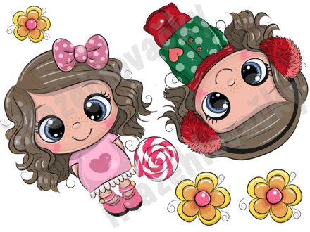 Nažehlovací arch Holčičky