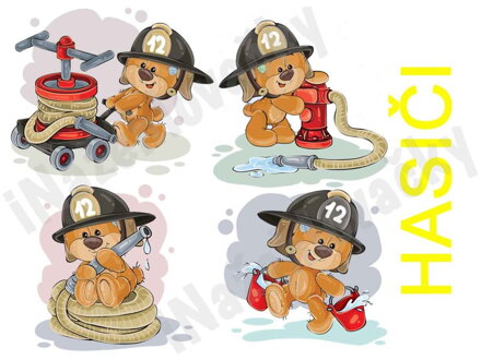 Nažehlovací arch Medvědí hasiči