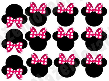 Nažehlovací arch Hlavičky s mašlí