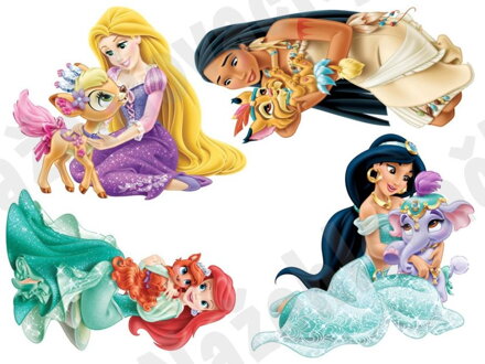 Nažehlovací arch Princezny se zvířátky 4