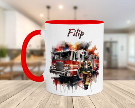 Keramický hrnek Hasiči