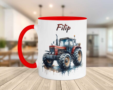 Keramický hrnek Traktor