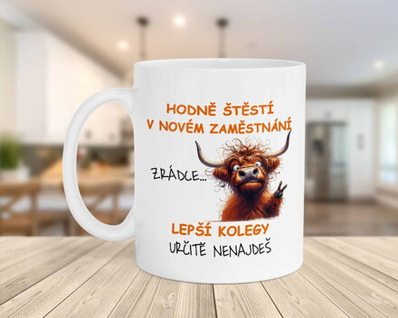Keramický hrnek Nové zaměstnání vůl