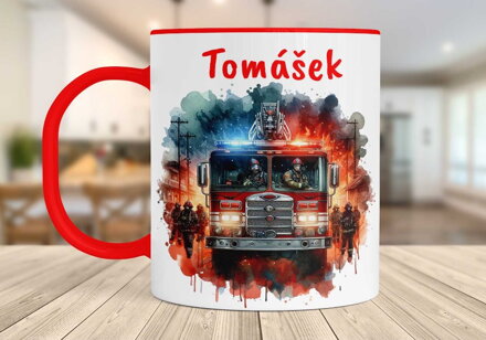Plastový hrnek Hasiči