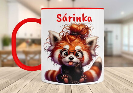 Plastový hrnek Červená panda