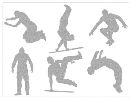 Reflexní arch Parkour postavy