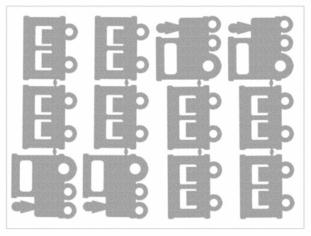 Reflexní arch Vláček s vagóny