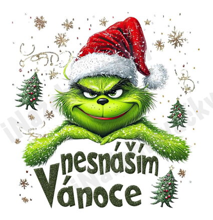 Nažehlovačka Grinch Nesnáším Vánoce