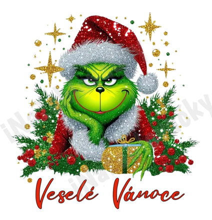 Nažehlovačka Grinch Veselé Vánoce