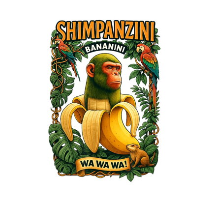 Nažehlovačka Shimpanzini Bananini
