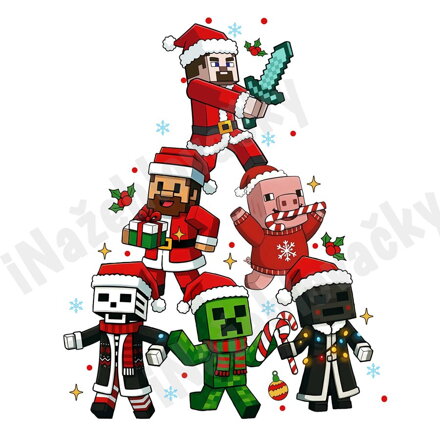 Nažehlovačka Vánoční Svět kostek