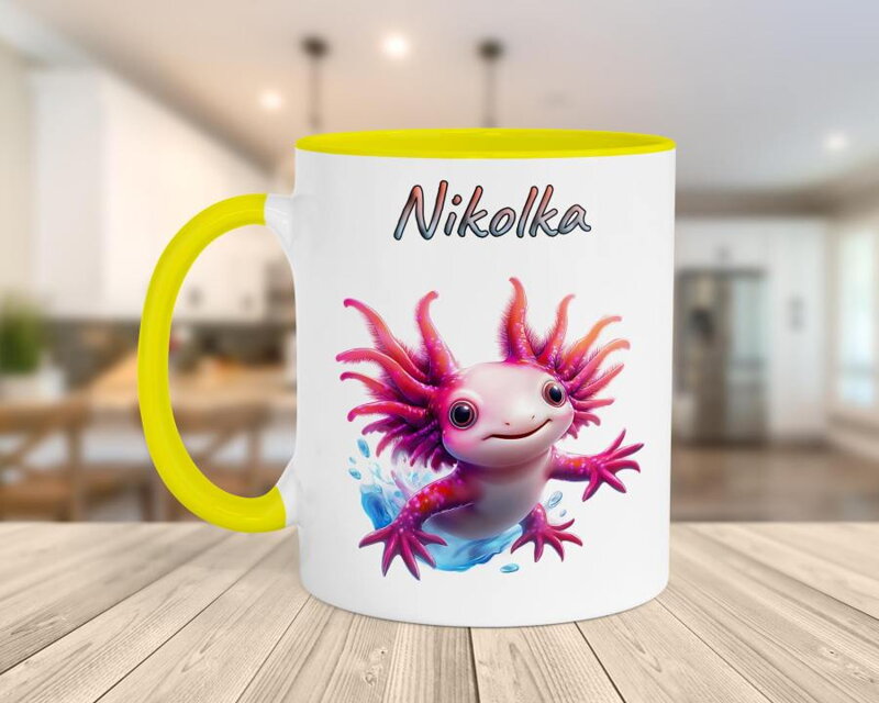 Keramický hrnek Axolotl