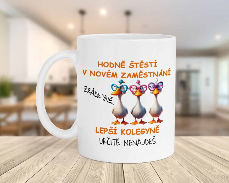 Keramický hrnek Nové zaměstnání kachny Keramický hrnek Nové zaměstnání kachny